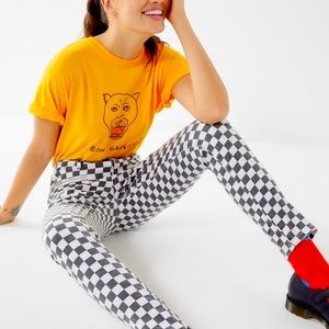 BDG Twig High Rise Skinny Jean - Checkered Zip